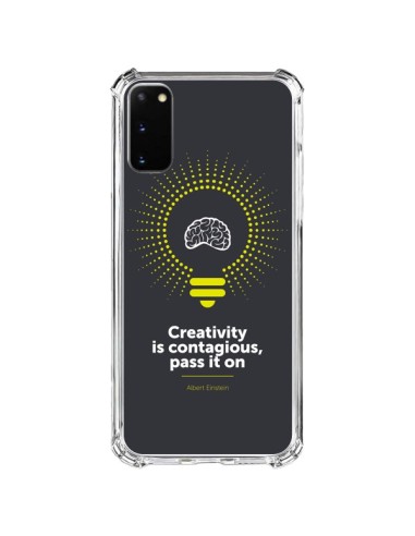 Coque Samsung Galaxy S20 FE Creativity is contagious, Einstein - Shop Gasoline