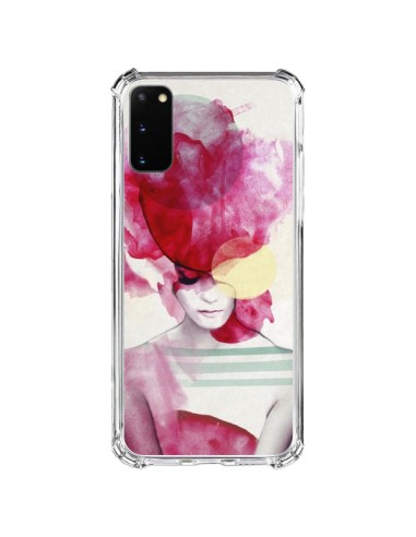 Samsung Galaxy S20 FE Case Bright Pink Ritratt Girl - Jenny Liz Rome