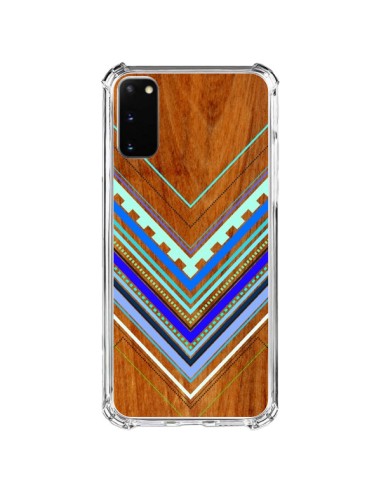 Samsung Galaxy S20 FE Case Aztec Arbutus Blue Wood Aztec Tribal - Jenny Mhairi