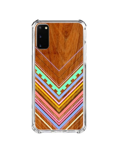 Coque Samsung Galaxy S20 FE Azteque Arbutus Pastel Bois Aztec Tribal - Jenny Mhairi