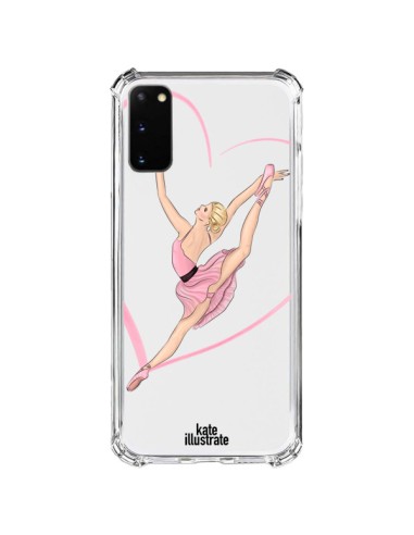 Coque Samsung Galaxy S20 FE Ballerina Jump In The Air Ballerine Danseuse Transparente - kateillustrate