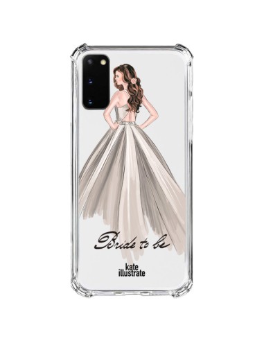 Coque Samsung Galaxy S20 FE Bride To Be Mariée Mariage Transparente - kateillustrate