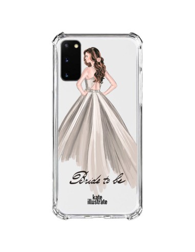 Samsung Galaxy S20 FE Case Bride To Be Sposa Clear - kateillustrate