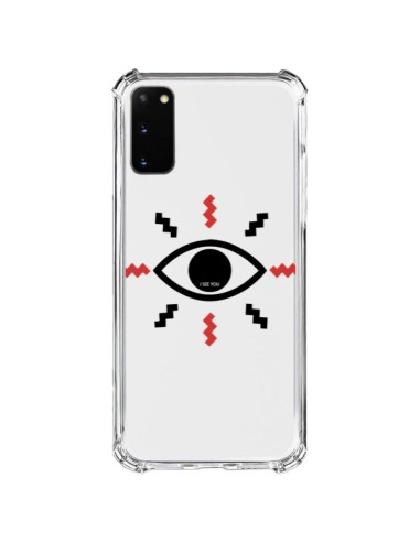 Cover Samsung Galaxy S20 FE Eye I See You Occhio Trasparente - Koura-Rosy Kane