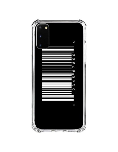 Samsung Galaxy S20 FE Case Barcode White - Laetitia