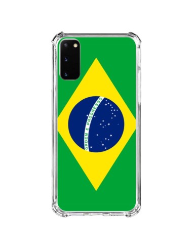 Cover Samsung Galaxy S20 FE Bandiera Brasile - Laetitia
