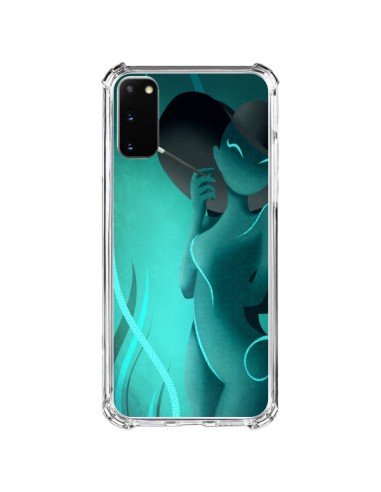 Coque Samsung Galaxy S20 FE Femme Enora Blue Smoke - LouJah