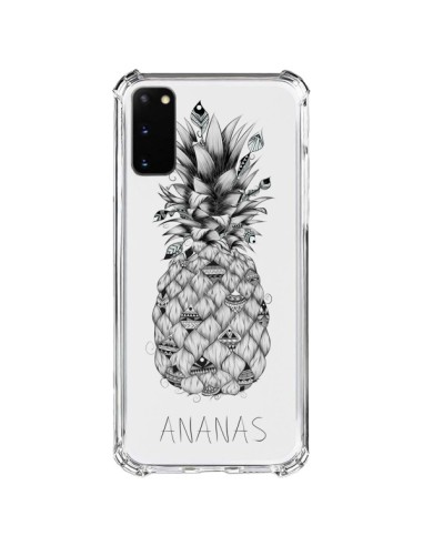Cover Samsung Galaxy S20 FE Ananas Frutta Trasparente - LouJah