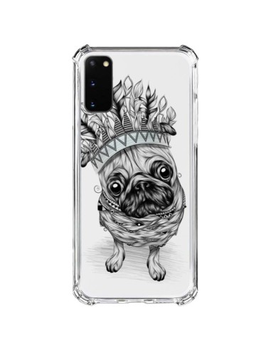 Cover Samsung Galaxy S20 FE Cane Re Bulldog Indiano Trasparente - LouJah