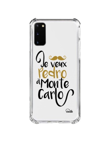 Samsung Galaxy S20 FE Case Je veux Pedro à Monte Carlo Clear - Lolo Santo