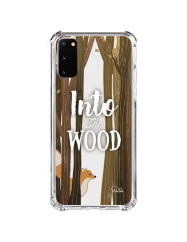 Cover Samsung Galaxy S20 FE Into The Wild Volpe Legno Trasparente - Lolo Santo