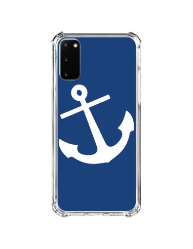 Coque Samsung Galaxy S20 FE Ancre Navire Navy Blue Anchor - Mary Nesrala