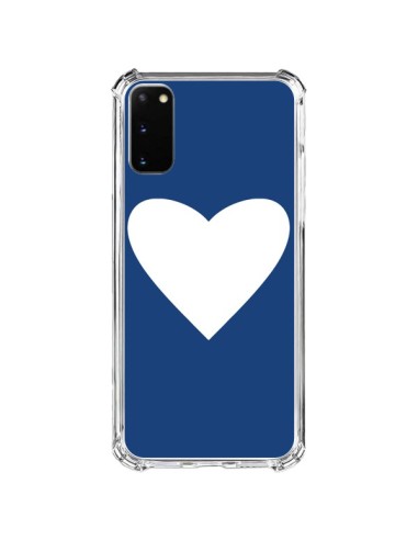 Coque Samsung Galaxy S20 FE Coeur Navy Blue Heart - Mary Nesrala