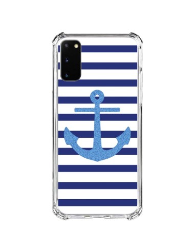 Samsung Galaxy S20 FE Case Ancora Marina Voile Navy Blue - Mary Nesrala