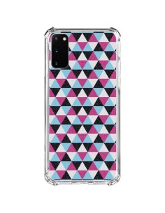 Samsung Galaxy S20 FE Case Triangle Aztec Pink Blue Grey - Mary Nesrala