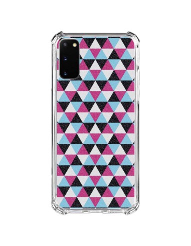 Cover Samsung Galaxy S20 FE Triangolo Azteco Rosa Blu Grigio - Mary Nesrala