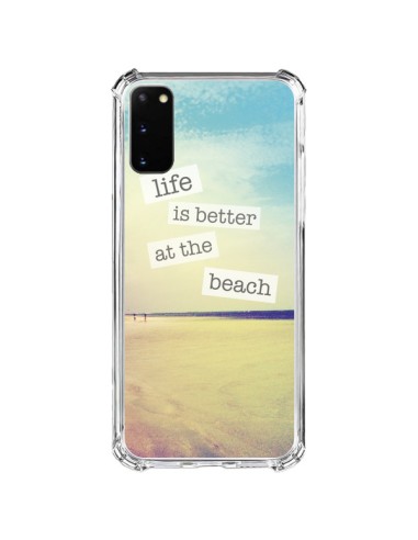 Cover Samsung Galaxy S20 FE Life is better at the beach Ete Summer Plage - Mary Nesrala