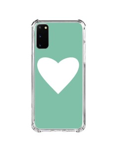 Samsung Galaxy S20 FE Case Heart Green Mint - Mary Nesrala