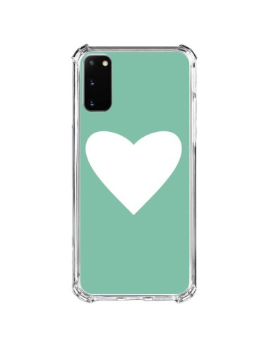 Cover Samsung Galaxy S20 FE Cuore Verde Menta - Mary Nesrala