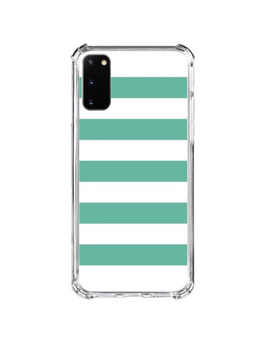 Coque Samsung Galaxy S20 FE Bandes Mint Vert - Mary Nesrala