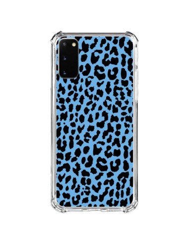 Samsung Galaxy S20 FE Case Leopard Blue Neon - Mary Nesrala