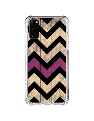 Coque Samsung Galaxy S20 FE Chevron Vintage Bois Wood - Mary Nesrala