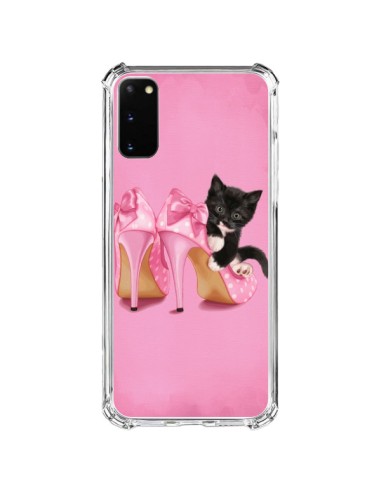 Coque Samsung Galaxy S20 FE Chaton Chat Noir Kitten Chaussure Shoes - Maryline Cazenave