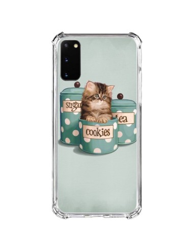 Cover Samsung Galaxy S20 FE Gattoon Gatto Kitten Boite Biscotto Pois - Maryline Cazenave