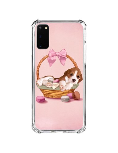 Coque Samsung Galaxy S20 FE Chien Dog Panier Noeud Papillon Macarons - Maryline Cazenave