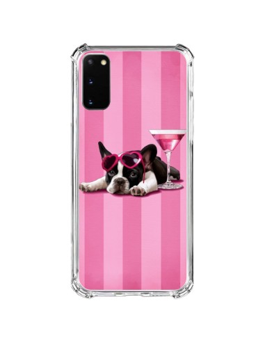 Samsung Galaxy S20 FE Case Dog Cocktail Eyesali Heart Pink - Maryline Cazenave