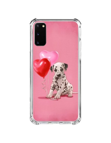 Coque Samsung Galaxy S20 FE Chien Dog Dalmatien Ballon Coeur - Maryline Cazenave