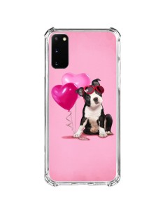 Samsung Galaxy S20 FE Case Dog Ballon Eyesali Heart Pink - Maryline Cazenave