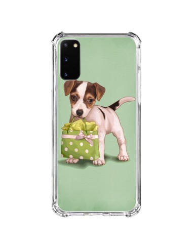 Cover Samsung Galaxy S20 FE Cane Shopping Sacchetto a Pois Verde - Maryline Cazenave