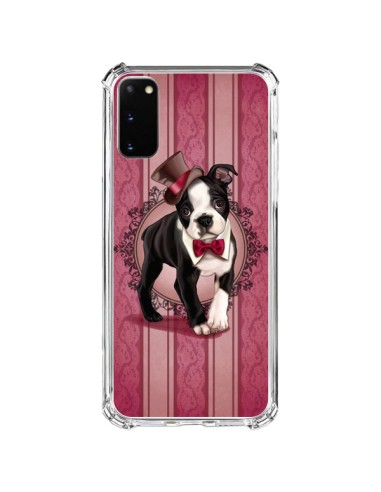 Cover Samsung Galaxy S20 FE Cane Gentleman Papillon Cappello - Maryline Cazenave