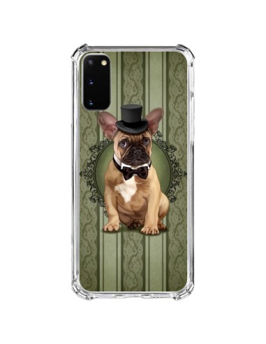 Coque Samsung Galaxy S20 FE Chien Dog Bulldog Noeud Papillon Chapeau - Maryline Cazenave