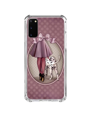 Cover Samsung Galaxy S20 FE Lady Cane Dalmata Vestito Pois - Maryline Cazenave