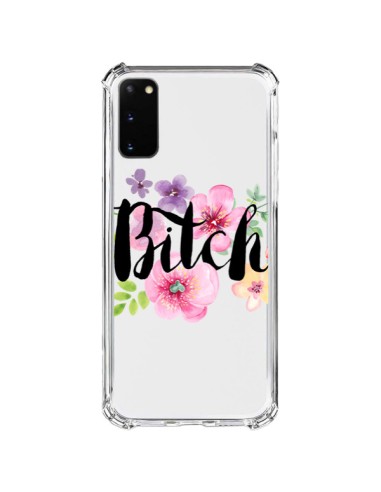 Coque Samsung Galaxy S20 FE Bitch Flower Fleur Transparente - Maryline Cazenave