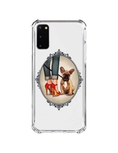 Cover Samsung Galaxy S20 FE Lady Jambes Cane Bulldog Dog Trasparente - Maryline Cazenave