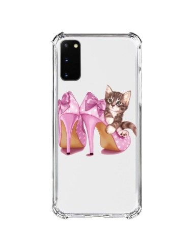 Coque Samsung Galaxy S20 FE Chaton Chat Kitten Chaussures Shoes Transparente - Maryline Cazenave
