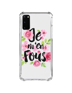 Samsung Galaxy S20 FE Case Je M'en Fous Flowers Clear - Maryline Cazenave