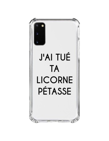 Coque Samsung Galaxy S20 FE Tué Licorne Pétasse Transparente - Maryline Cazenave