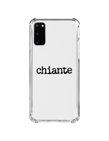 Cover Samsung Galaxy S20 FE Chiante Nero Trasparente - Maryline Cazenave