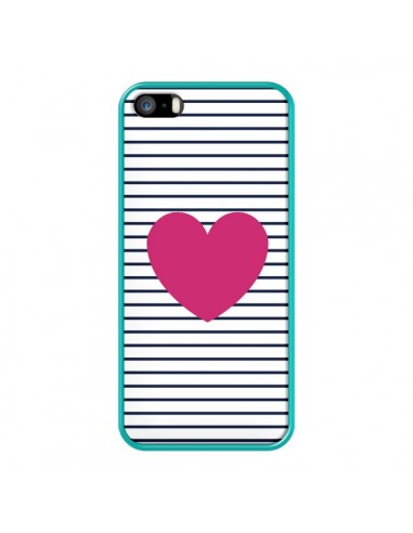 Coque Coeur Traits Marin pour iPhone 5 et 5S - Jonathan Perez