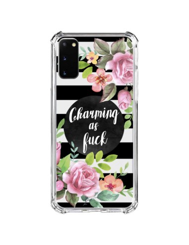 Coque Samsung Galaxy S20 FE Charming as Fuck Fleurs Transparente - Maryline Cazenave