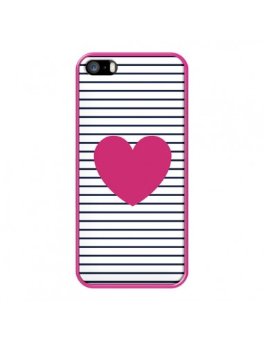 Coque Coeur Traits Marin pour iPhone 5 et 5S - Jonathan Perez