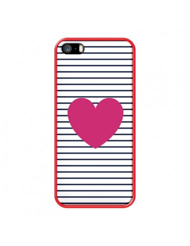 Coque Coeur Traits Marin pour iPhone 5 et 5S - Jonathan Perez