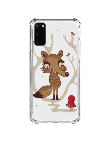 Coque Samsung Galaxy S20 FE Le Petit Chaperon Rouge Loup Hello Big Wolf Transparente - Maria Jose Da Luz