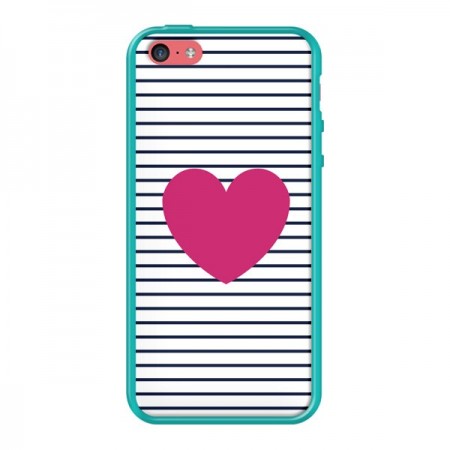 Coque Coeur Traits Marin pour iPhone 5C - Jonathan Perez Coque Coeur Traits Marin pour iPhone 5C - Jonathan Perez