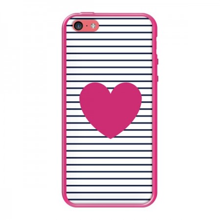 Coque Coeur Traits Marin pour iPhone 5C - Jonathan Perez Coque Coeur Traits Marin pour iPhone 5C - Jonathan Perez