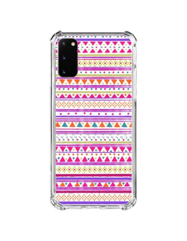 Samsung Galaxy S20 FE Case Bandana Pink Aztec - Monica Martinez